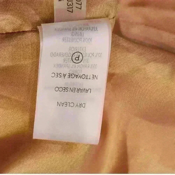 Calvin Klein Tan Waist Tie Blazer Jacket $139 - Picture 12 of 15